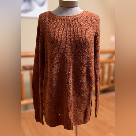 Merona Sweaters - 🍁 Merona Knit Sweater – Rust Brown | Size L